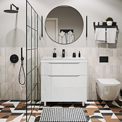 Vivon Тумба под раковину Shelly 80 белая – фотография-2